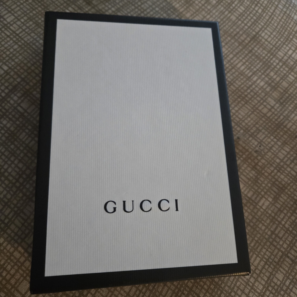 Gucci Navy Scarf with Gold Accents - Picture 2 of 5